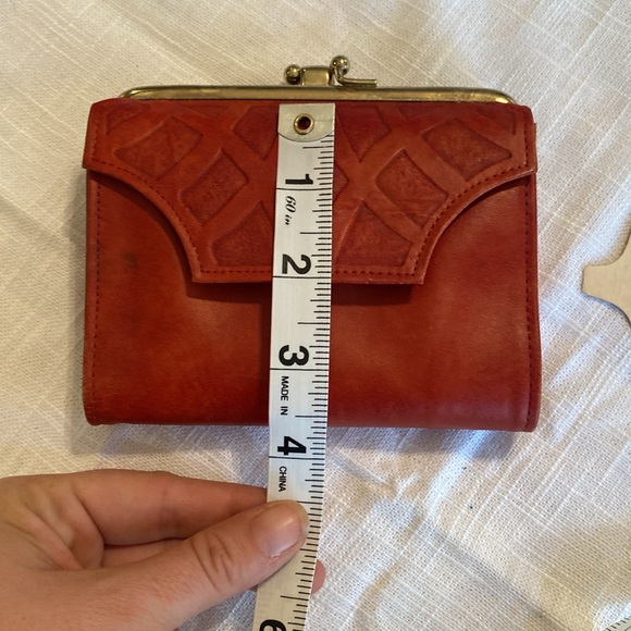 Prince Gardner Genuine Top-grain Cowhide Wallet Coin Purse.Vintage in Red - Picture 13 of 13